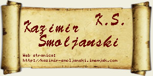Kazimir Smoljanski vizit kartica